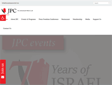 Tablet Screenshot of jerusalempressclub.com
